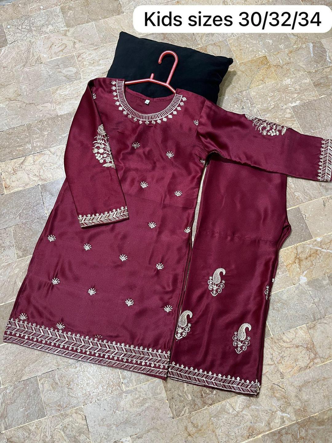 Chich Gril shirt and trouser suite-2pcs