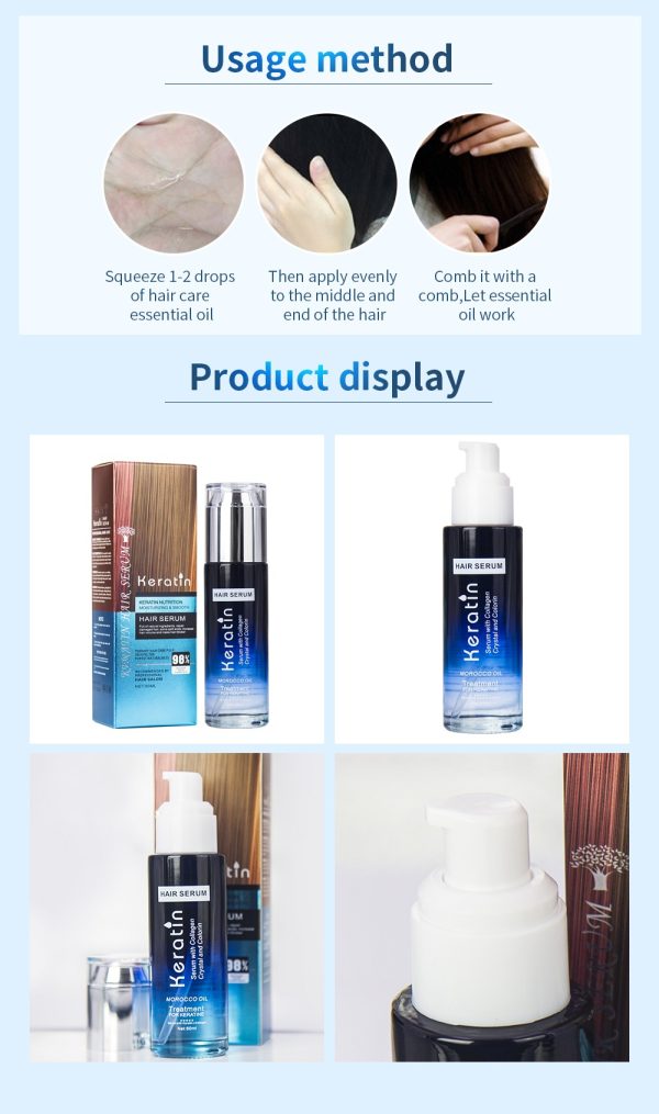 Hair Keratin Serum.Treatment For Damaged Hair Professional